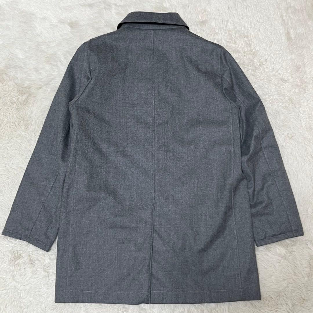 未使用級　マッキントッシュ　リバーシブル　ステンカラーコート　キルティング　黒