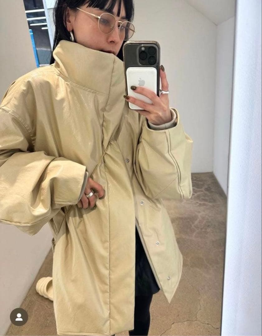 ジャケット・アウター natumiPASTING LIKE SYNTHETIC LEATHER