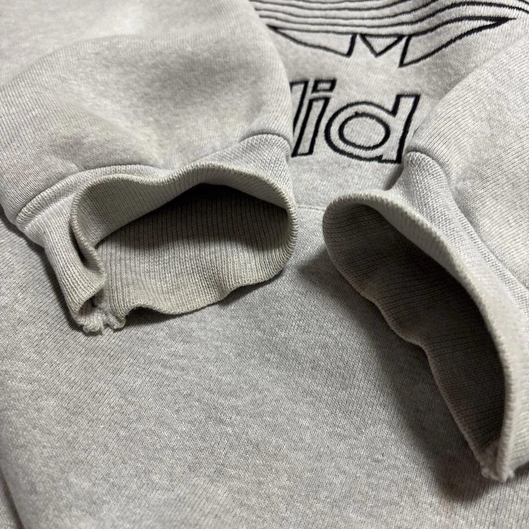 【希少USA製】adidas　80s 90s刺繍ロゴ　万国旗タグ 肉厚 パーカー