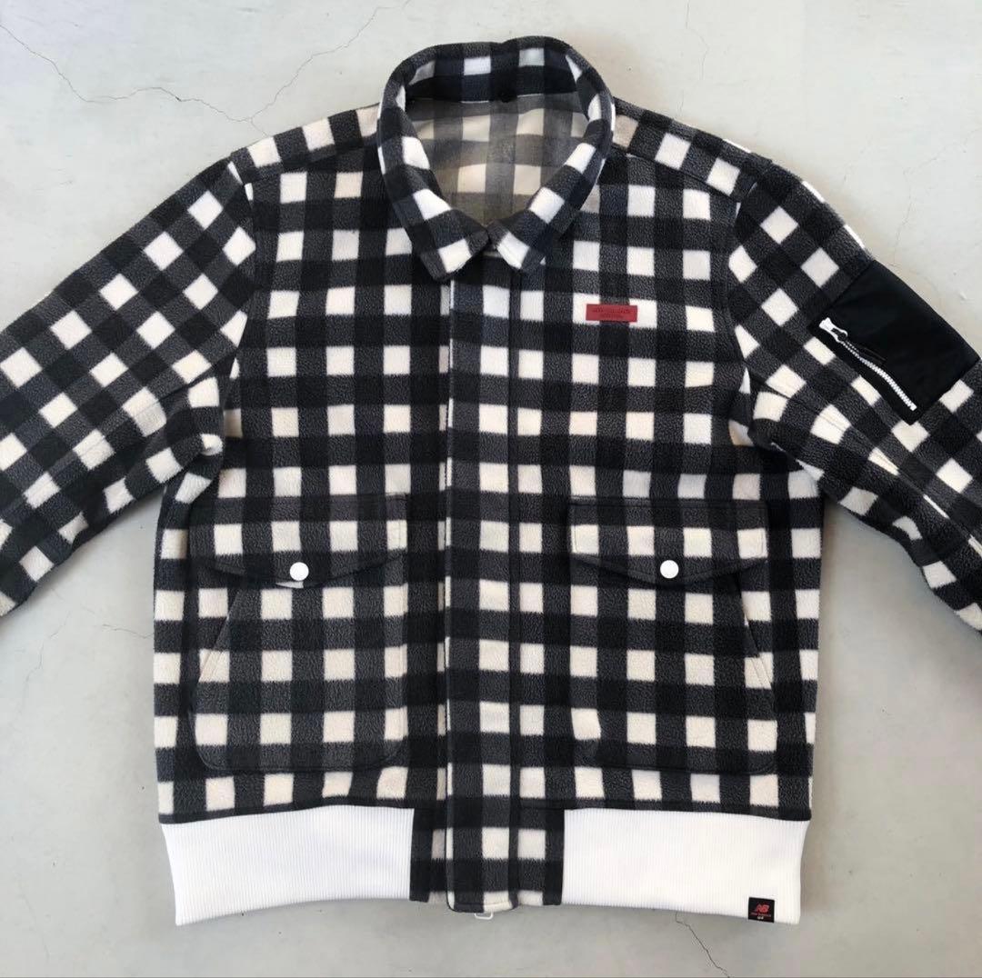 New Balance Golf バッファローチェック フリースブルゾン