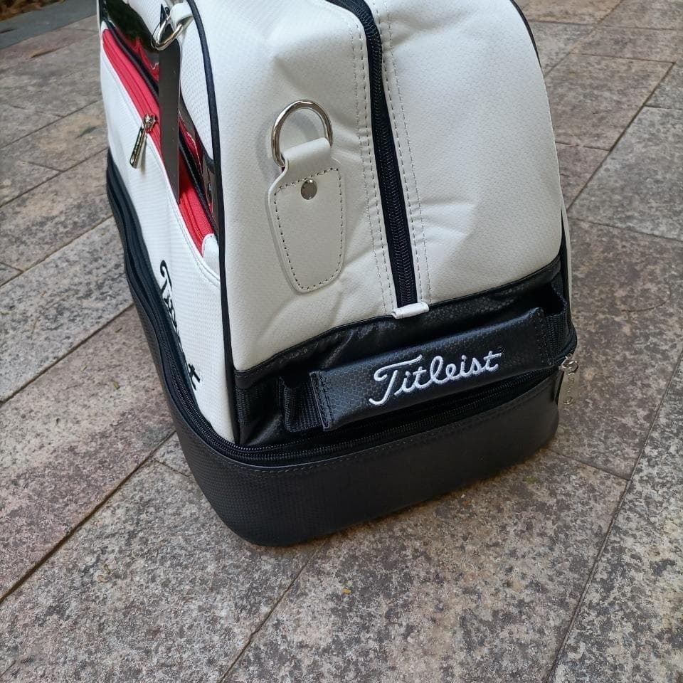Titleist ホワイト タイトリスト ゴルフ ボストンバッグ スポーツバッグ