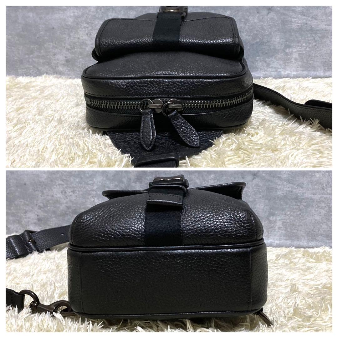 【極美品】COACH コーチ ベックパック ボディバッグ レザー シグネチャー