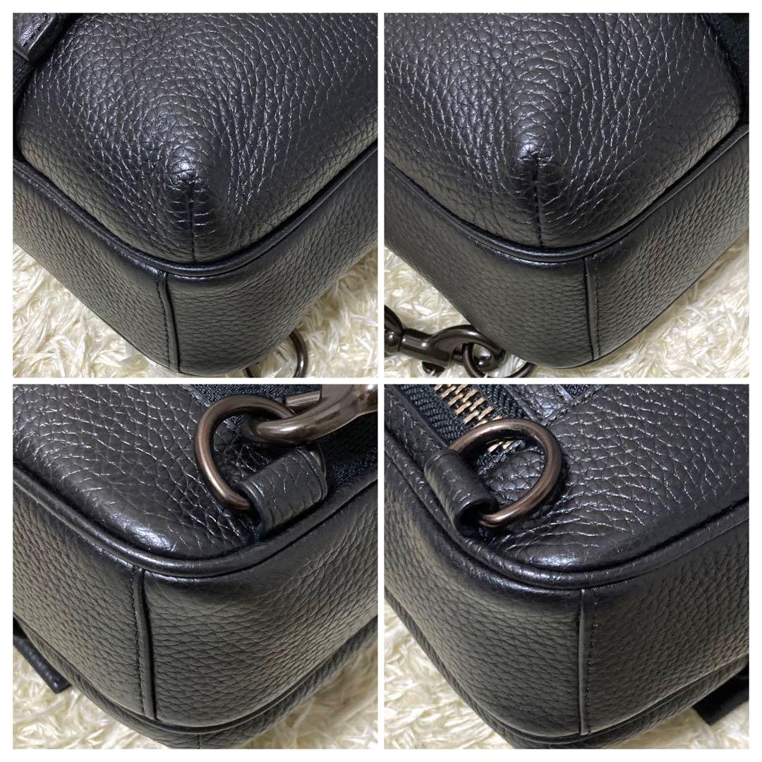 【極美品】COACH コーチ ベックパック ボディバッグ レザー シグネチャー