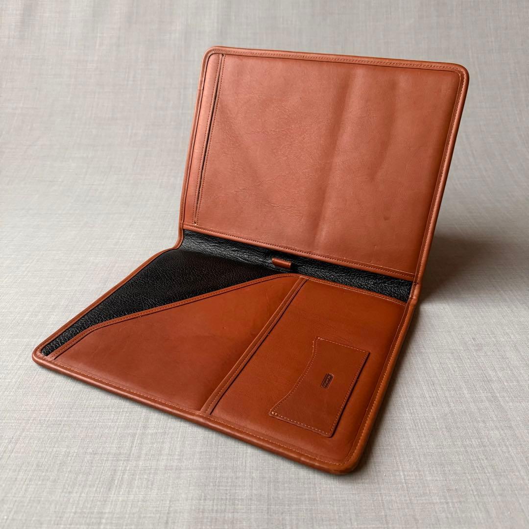 COACH コーチ レザー ドキュメントケース ブラウン