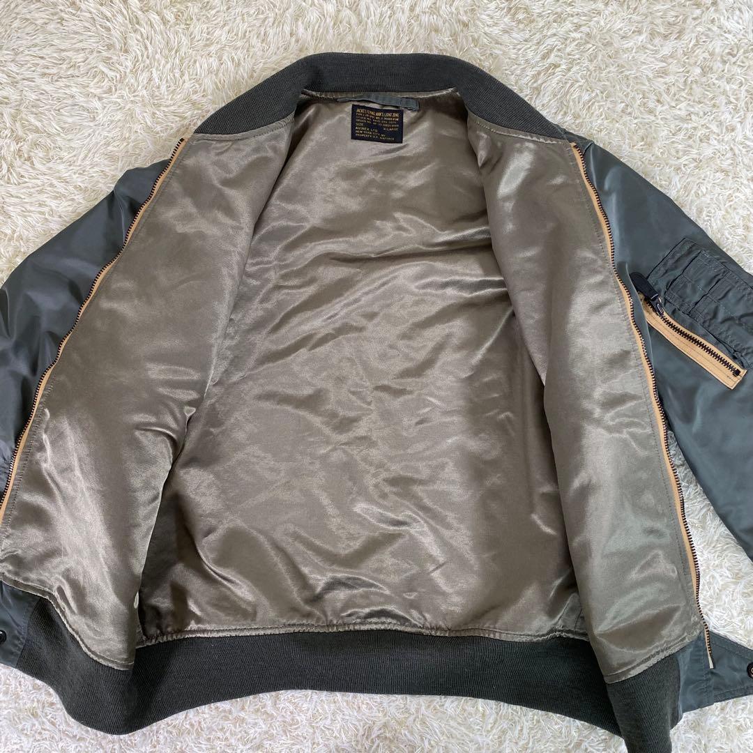 【極美品】アヴィレックス　L-2B　ヴィンテージ　フライト　ジャケット　緑　XL