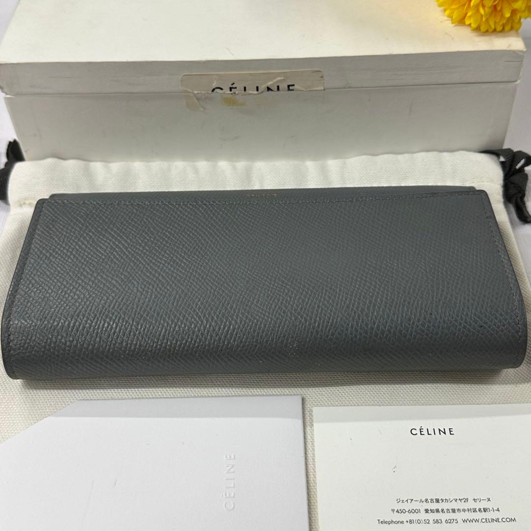 新品同様‼️ 現行　セリーヌ　CELINE 財布　長財布　グレインカーフスキン