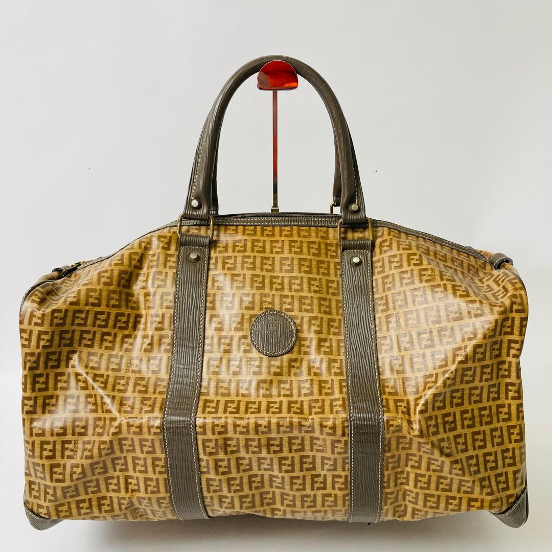 FENDI ズッキーノ 総柄 ボストンバッグ