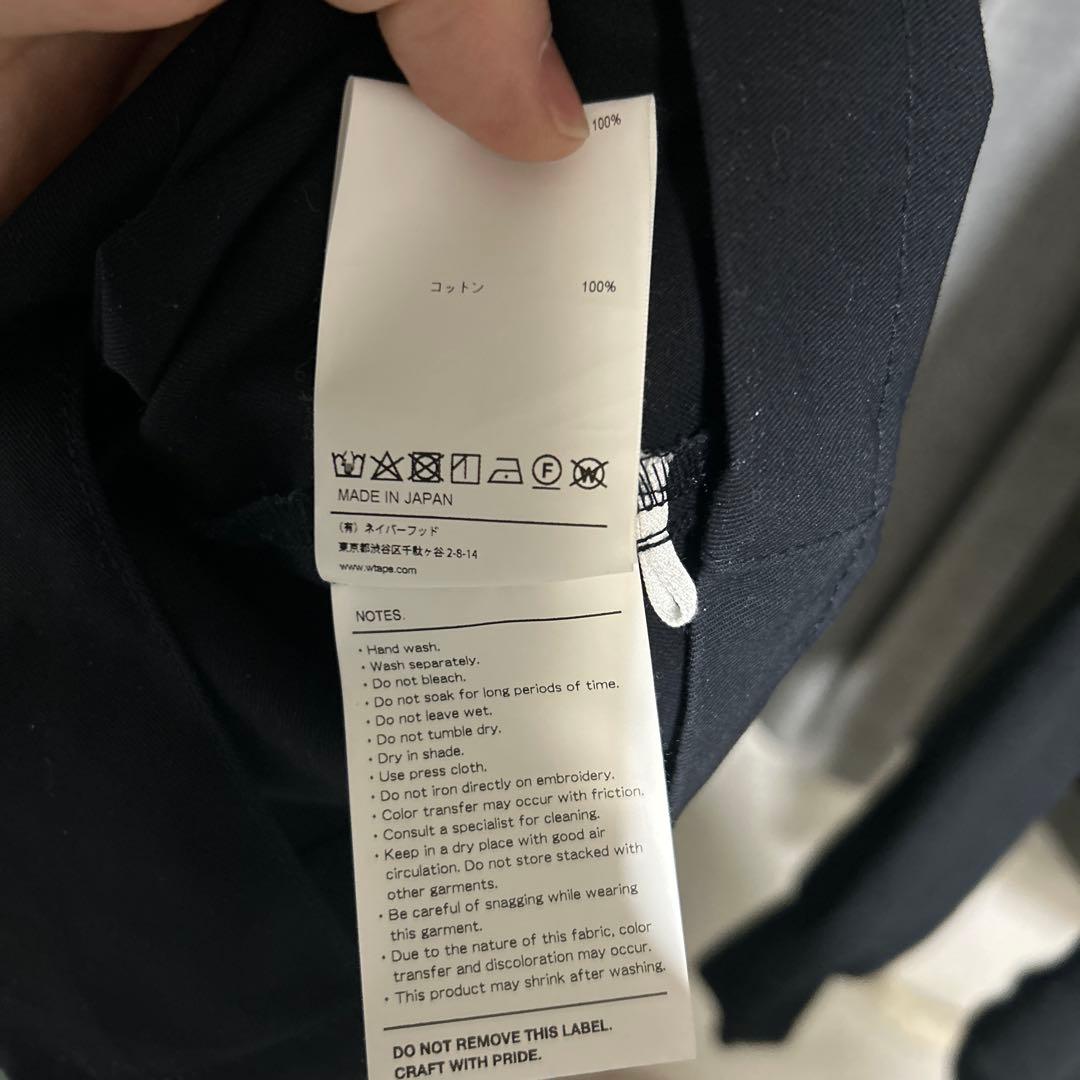 WTAPS ブラック 長袖シャツ X 01 ミリタリーシャツ