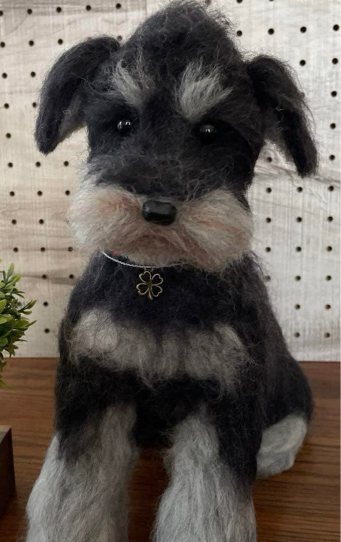 羊毛フェルト　ミニチュアシュナウザー　リクエストページ