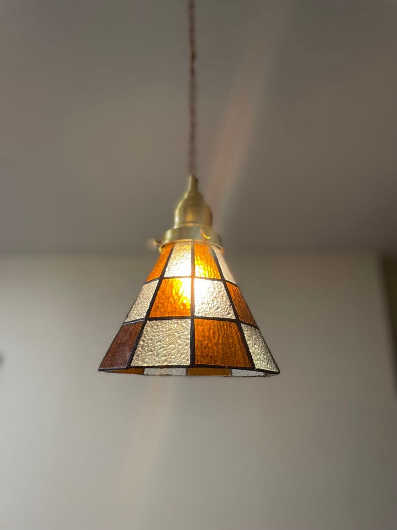 ステンドグラス風ペンダントライト　4個セット