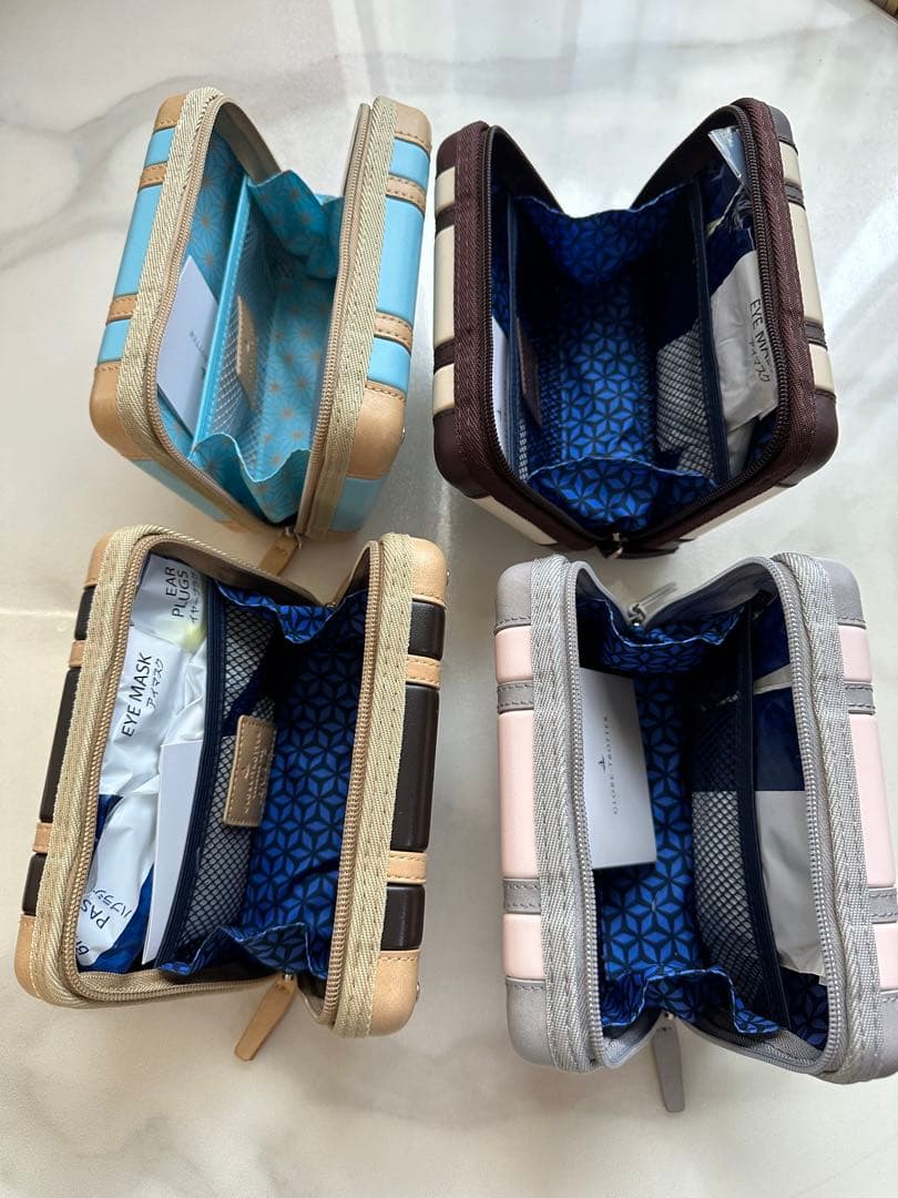 4個セット新品未使用ANAとグローブトロッターコラボ、ファーストクラスアメニティ