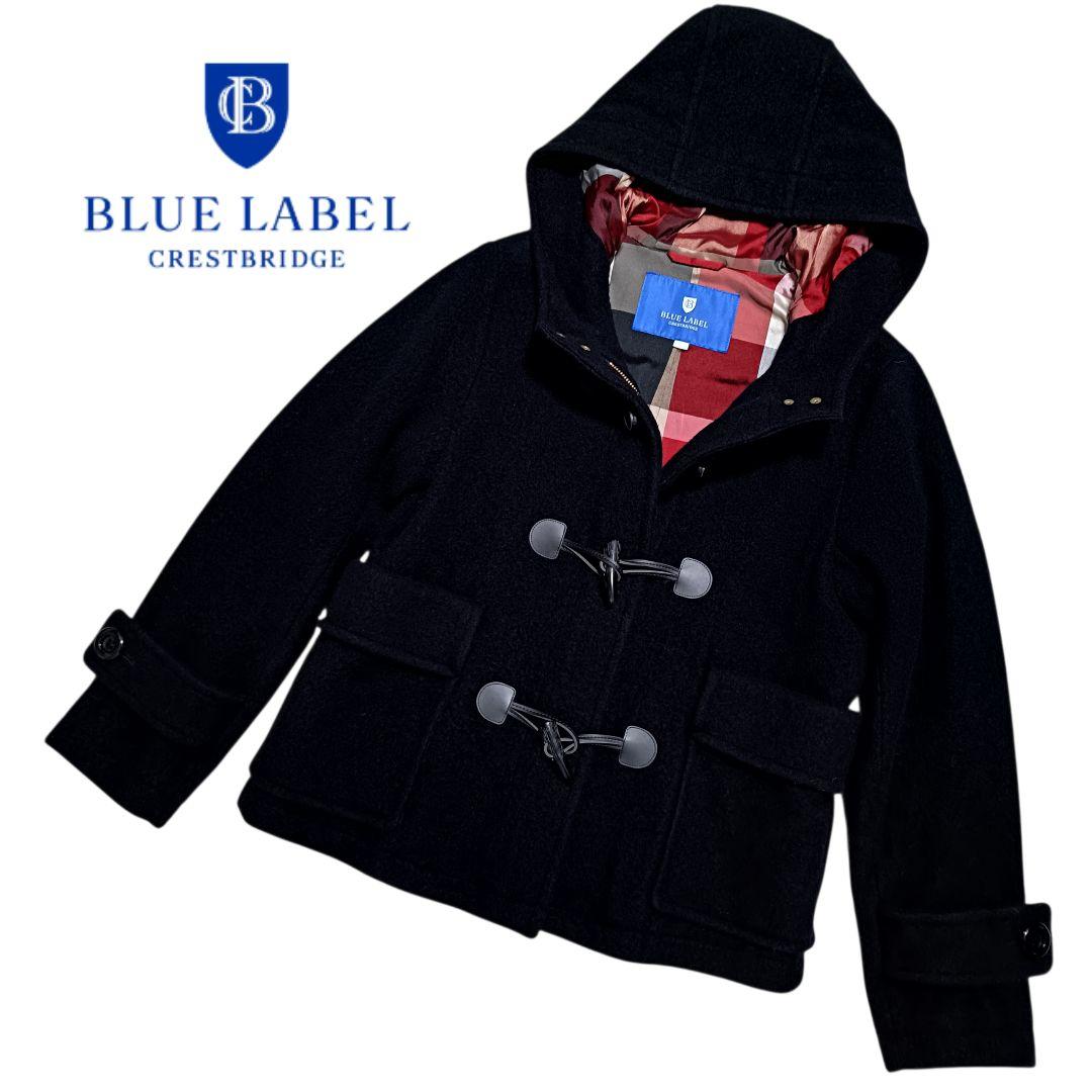 【極美品】クレストブリッジ ダッフルコート ゴールド金具 ダークネイビー 38