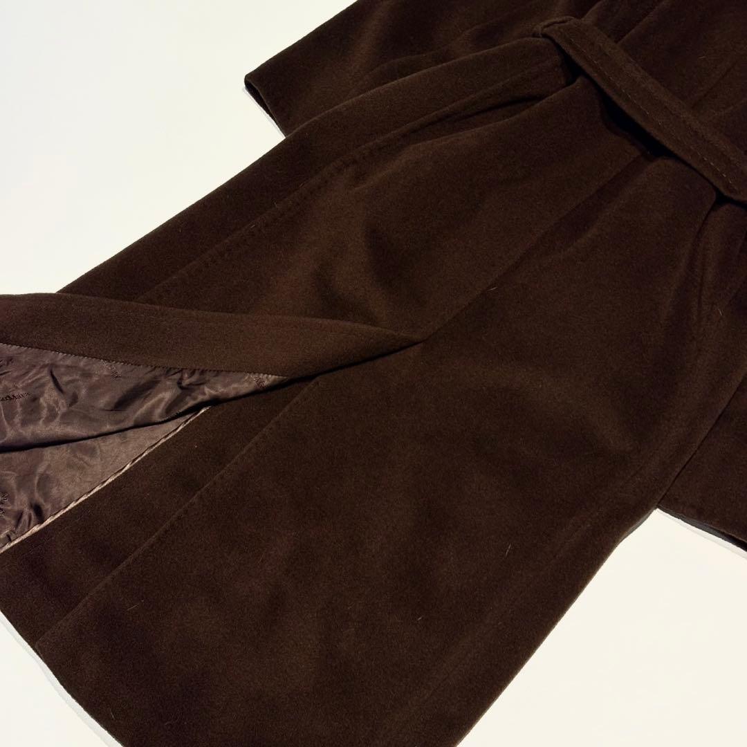 マックスマーラ マニュエラ カシミヤ ベルテッドコート 大きいサイズ 42