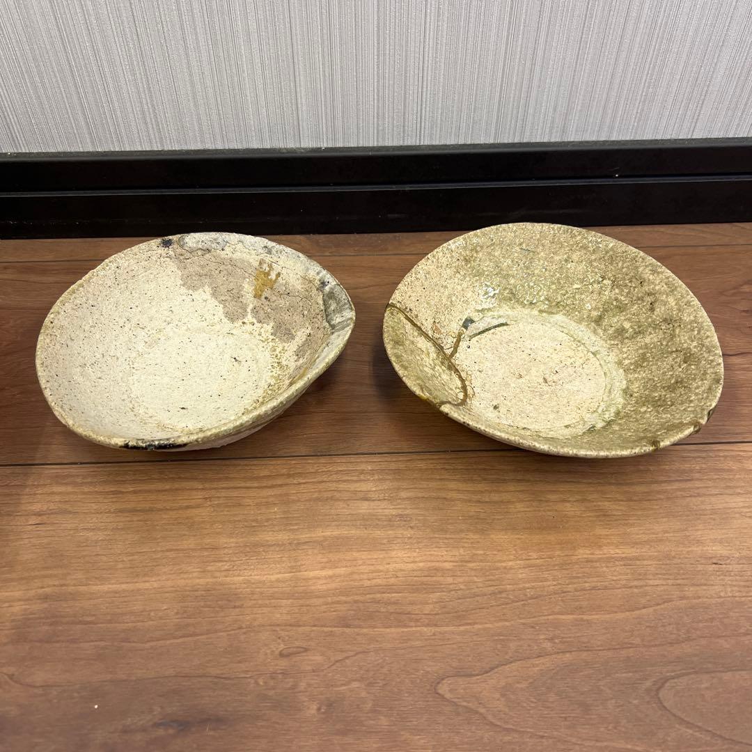 手作り陶器皿2点セット