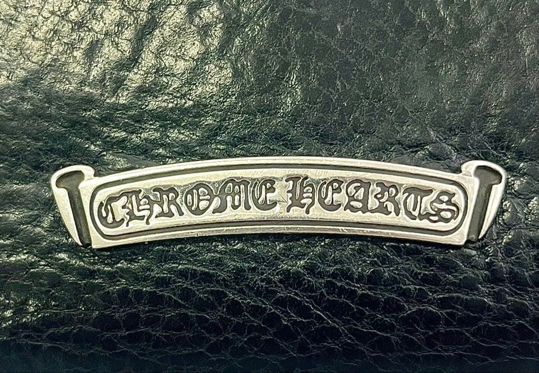 クロムハーツ JUDY/ジュディ クロスボタンレザーウォレット財布 メンズ