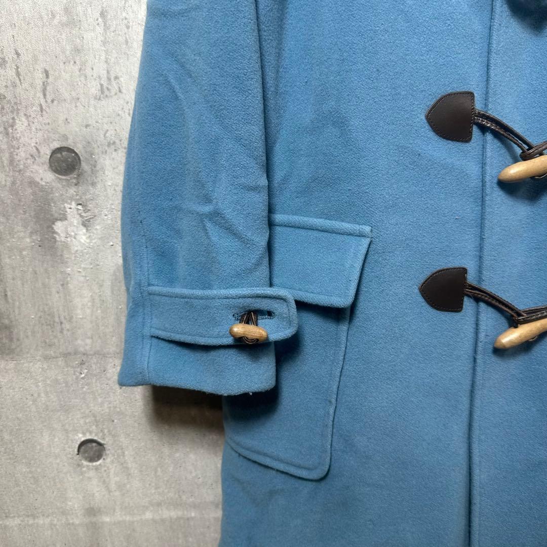 ★90s★BURBERRYSウールメルトン　ダッフルコート L相当 ノバチェック
