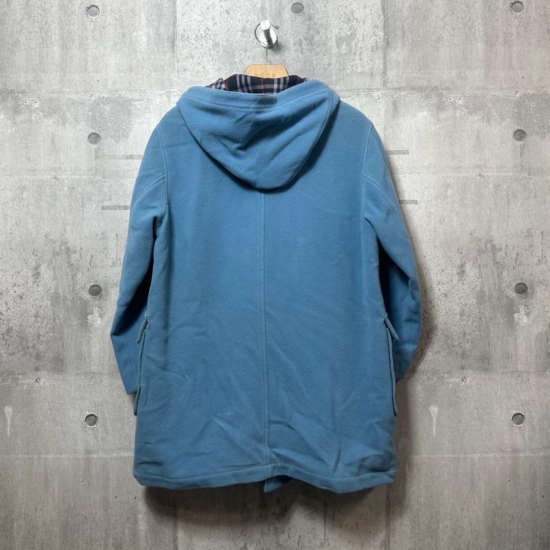 ★90s★BURBERRYSウールメルトン　ダッフルコート L相当 ノバチェック