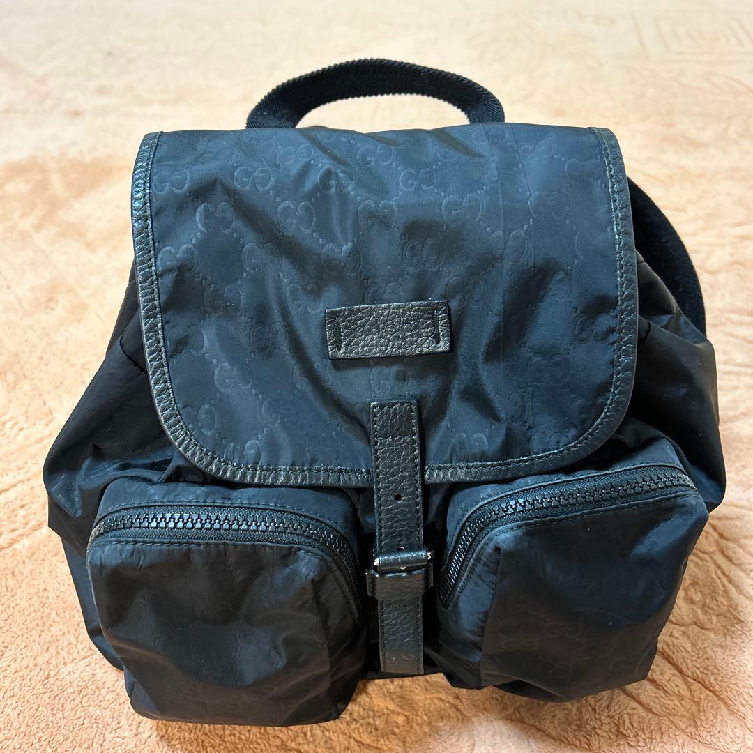 GUCCI ブラックナイロンリュック