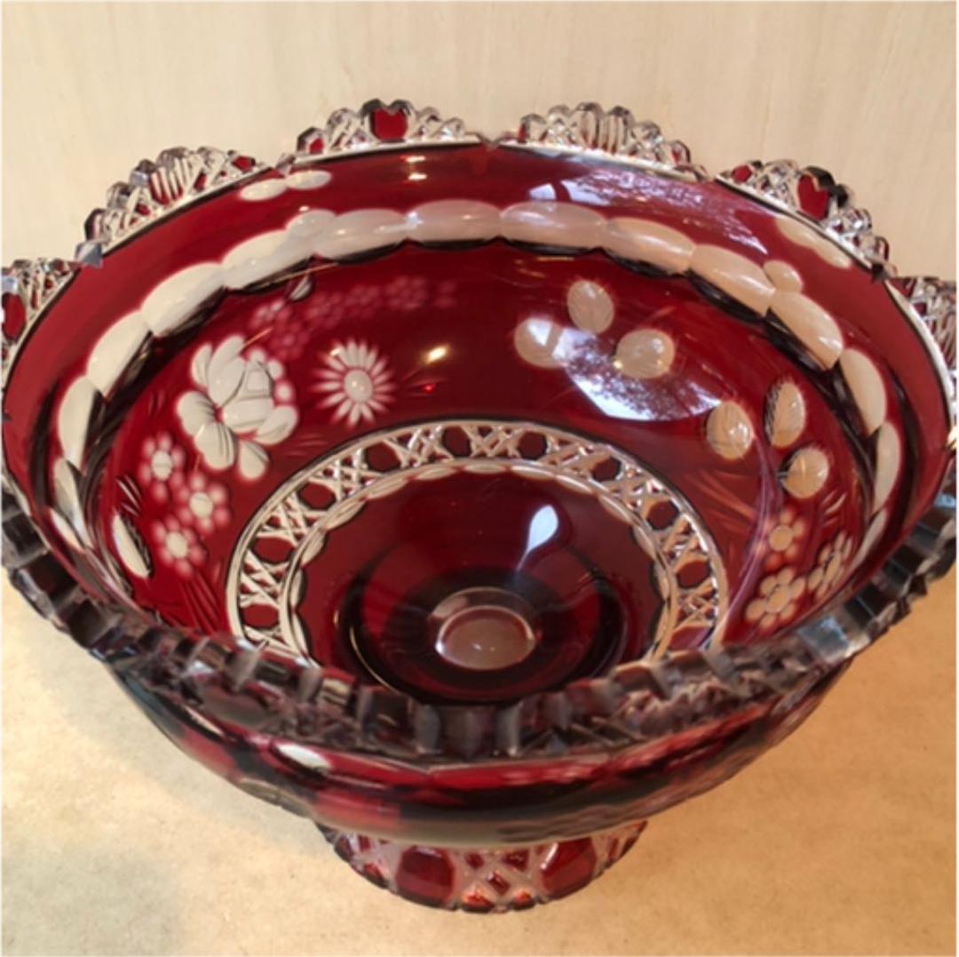 マイセンクリスタル　フルーツボウル