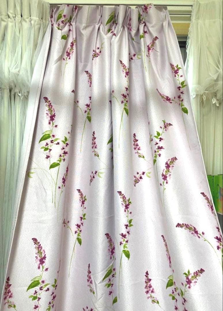 フランフラン　ピンクカーテン　2枚　100✖️200