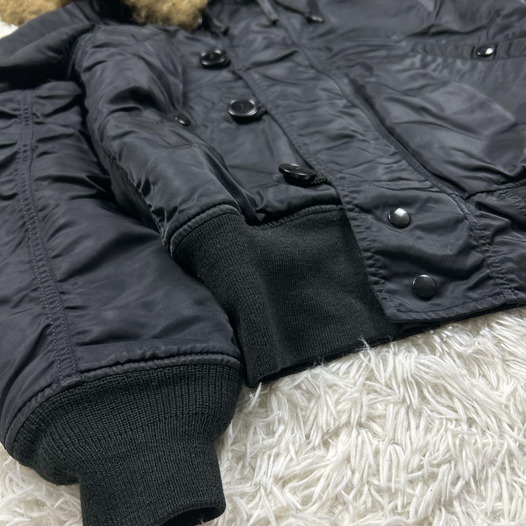 美品　アルファインダストリーズ　N-2B 黒　フライトジャケット　ブラック