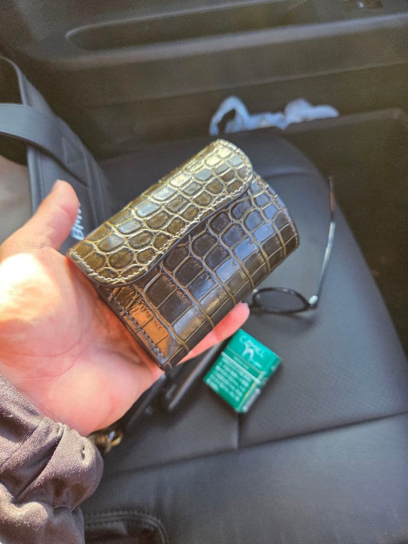 【1点物】ENO クロコ　カーキ色