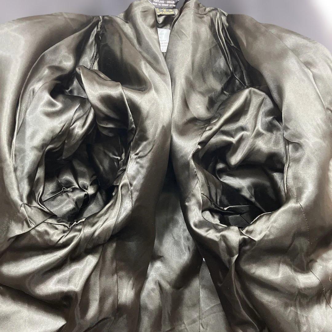 極美品 ノームトンプソン ダブルチェスターコート カシミヤ混 英国製 グレー L