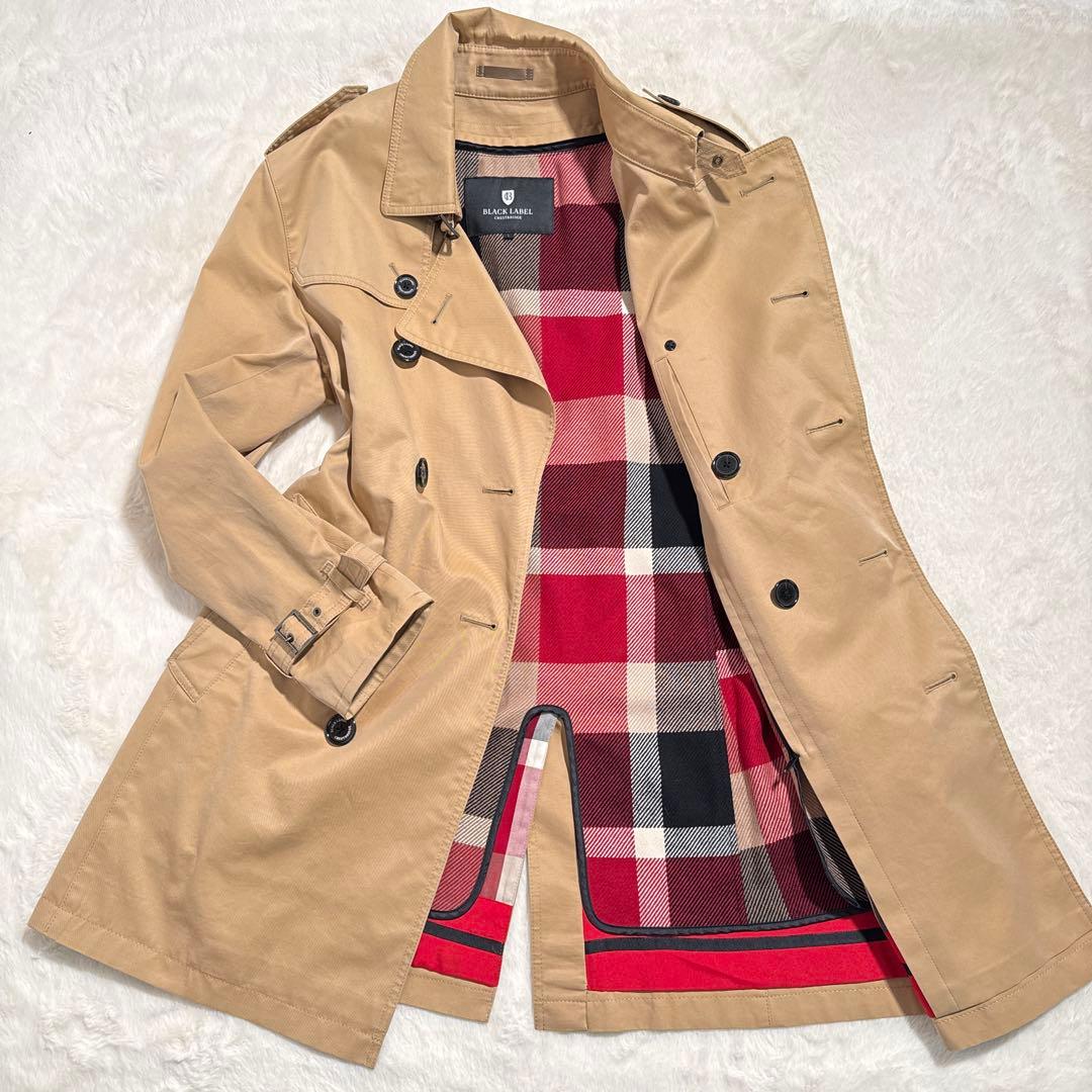 美品✨　ブラックレーベルクレストブリッジ　トレンチコート　綿　ライナー　2WAY