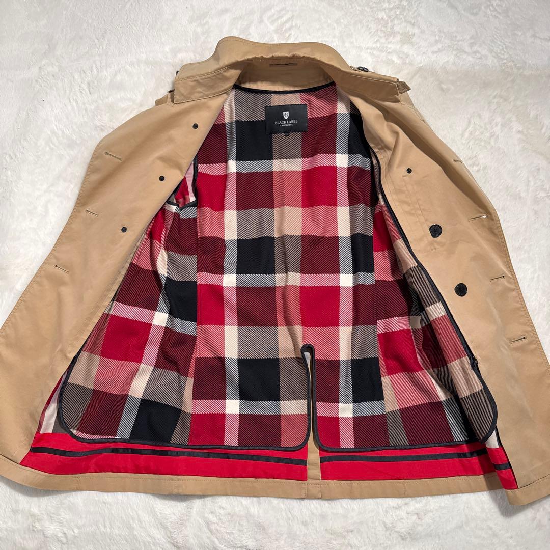 美品✨　ブラックレーベルクレストブリッジ　トレンチコート　綿　ライナー　2WAY