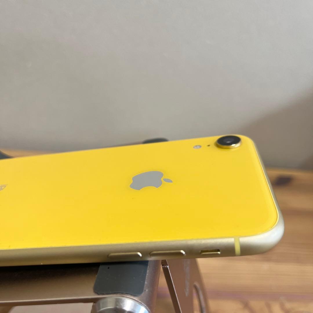 バッテリー新品100%！美品！iPhoneXR 64GB イエロー