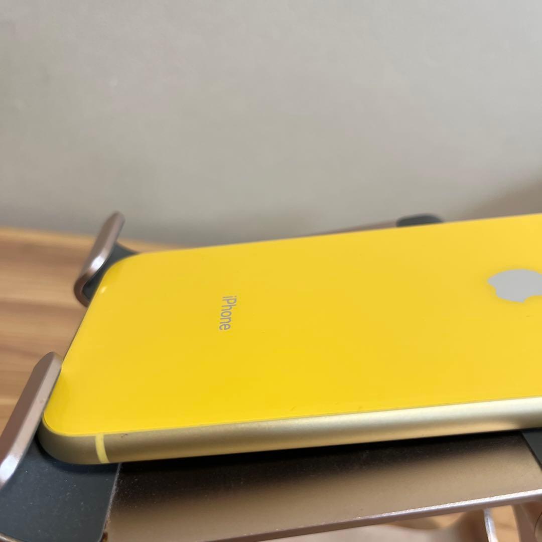 バッテリー新品100%！美品！iPhoneXR 64GB イエロー