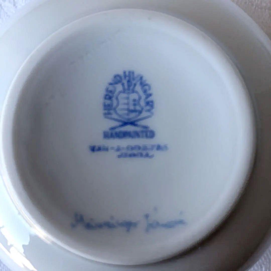 未使用　手描き　ヘレンド　リヒテンシュタインブーケ　カップ＆ソーサー＆プレート