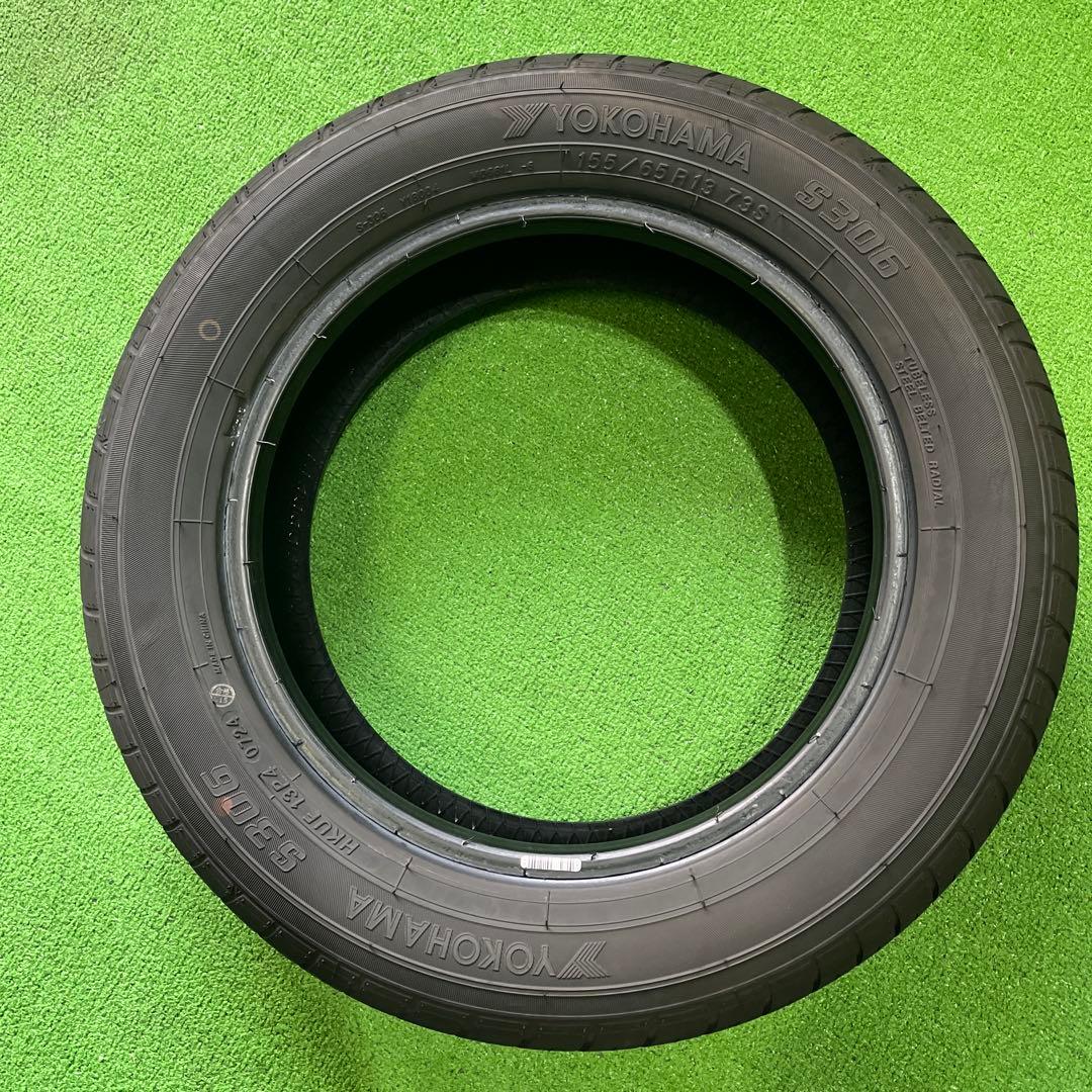 ヨコハマ S306 155/65R13 24年製　深溝　送料込み！