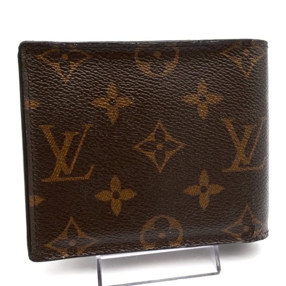 ルイヴィトン 折財布 モノグラム ポルトフォイユ マルコ NM 茶 1958