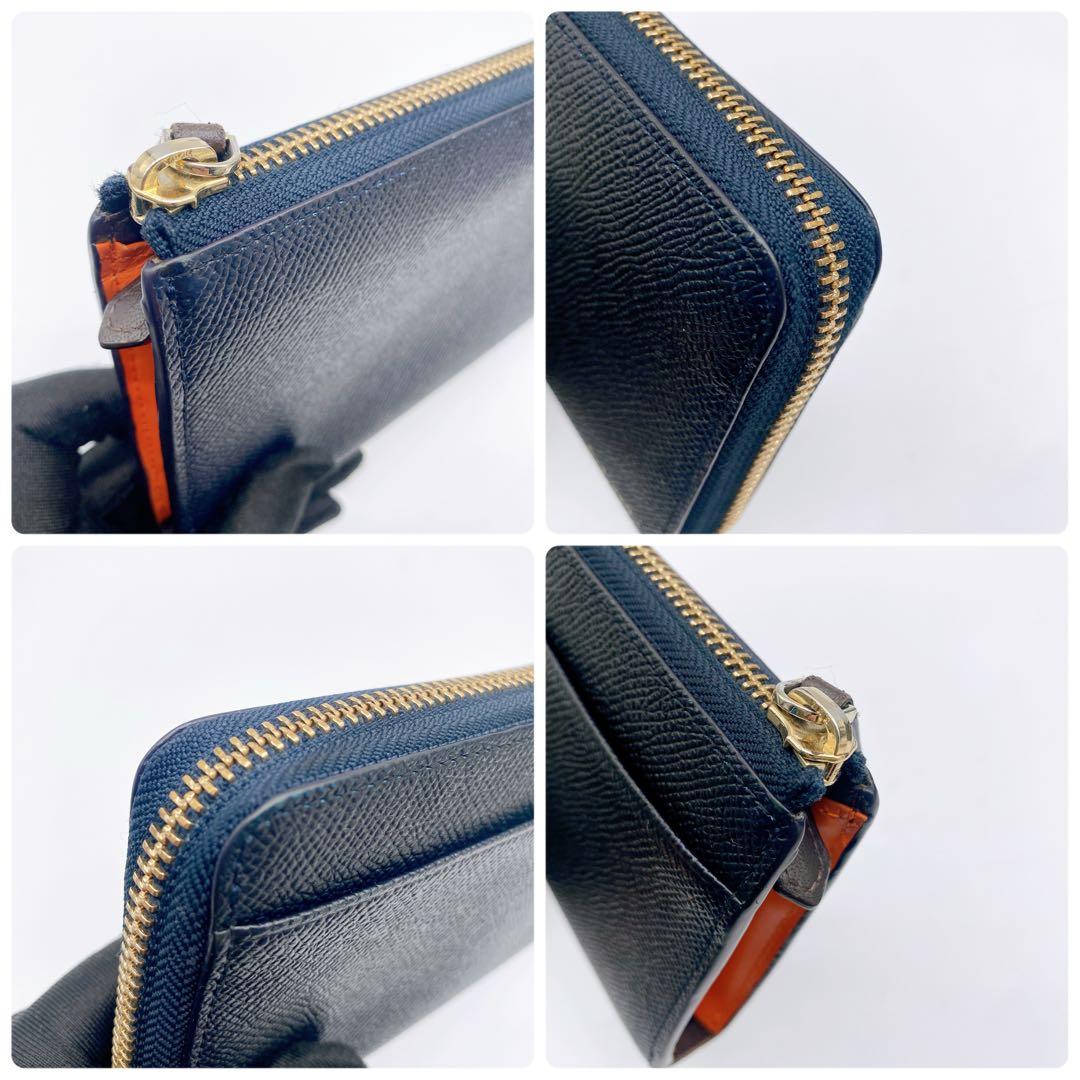 オポッサム 様　Paul Smith ポールスミス 長財布 ネイビー 牛革