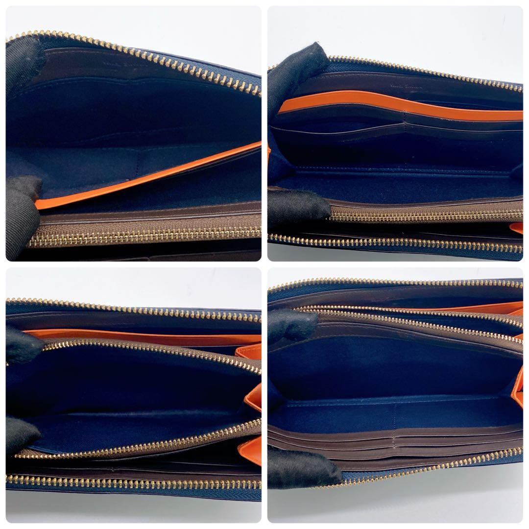 オポッサム 様　Paul Smith ポールスミス 長財布 ネイビー 牛革