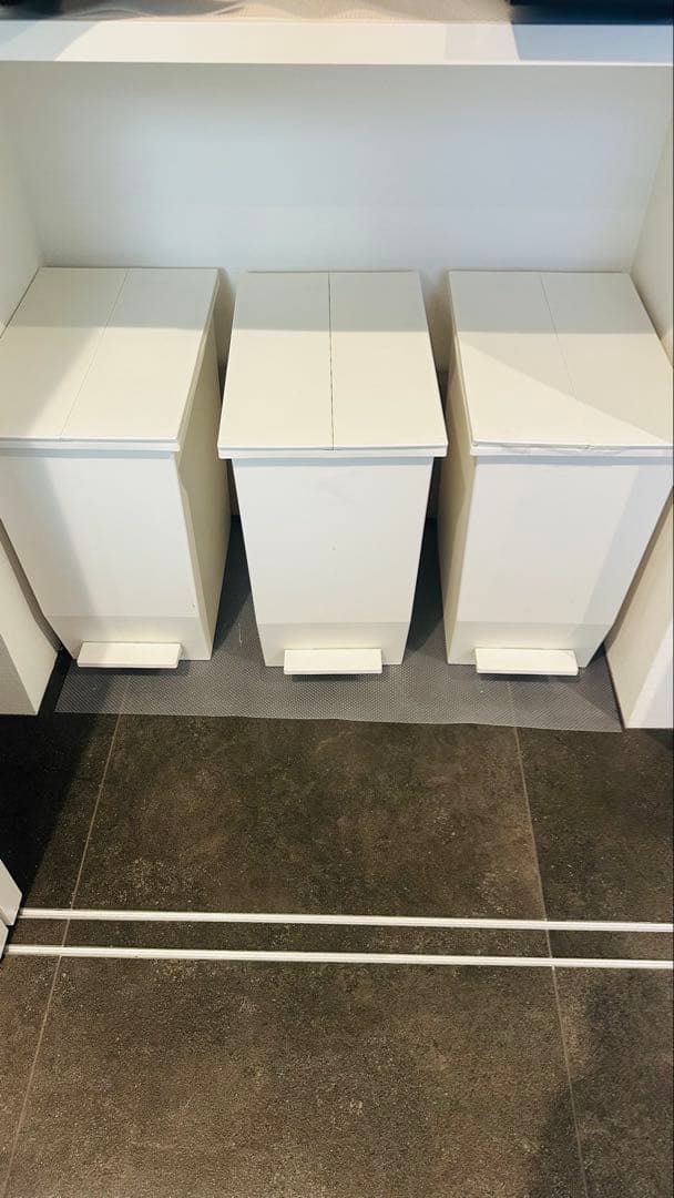 SOLOW ごみ箱 45L 【3個セット 】ホワイト