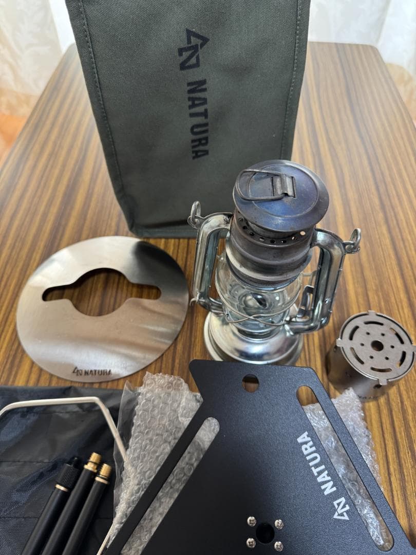 NATURA ナトゥーラ 小型オイルランタン、ハンガー、ウォーマー、収納袋ほか