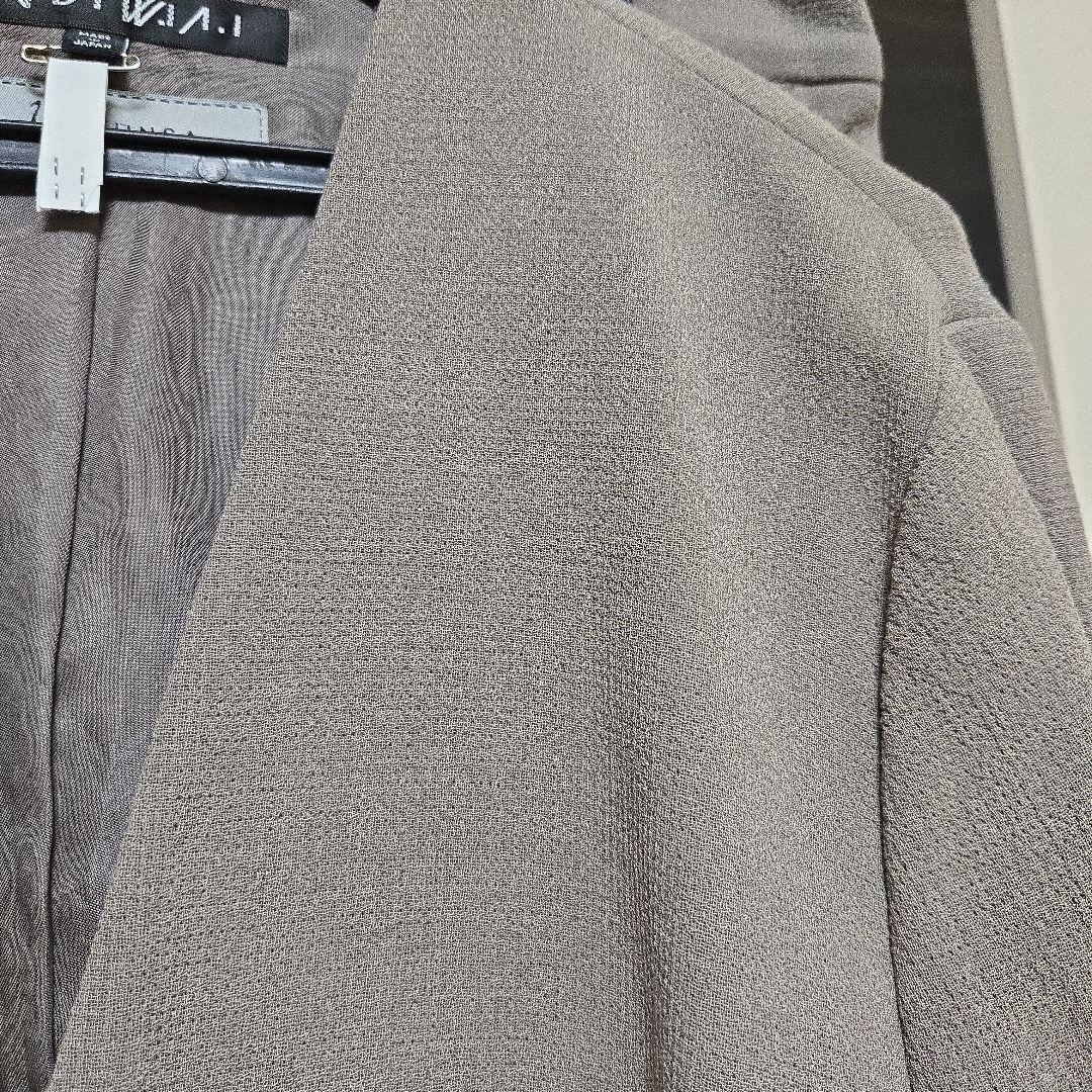 【美品】INDIVI VAI 19 グレージュ パンツスーツ
