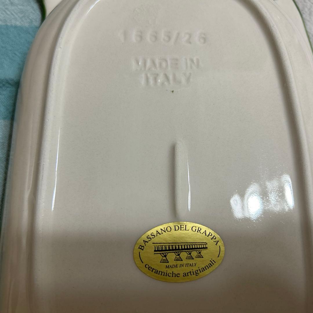 2枚セット　イタリア製 陶器　洋食器　 レモン浮き彫り　パスタ サラダ パン