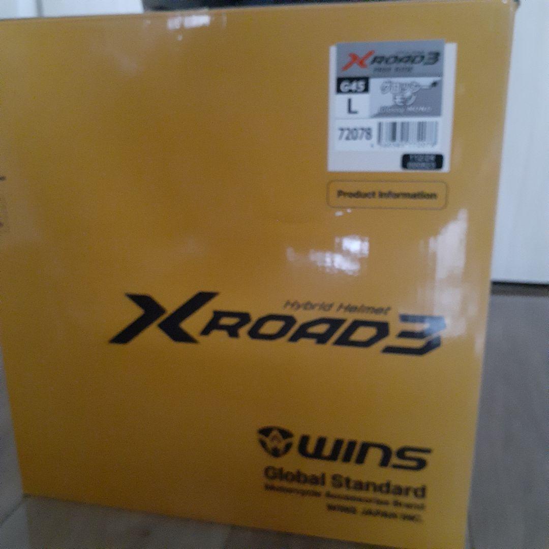WINS X ROAD3 フルフェイスヘルメット ブラック/ホワイト Lサイズ
