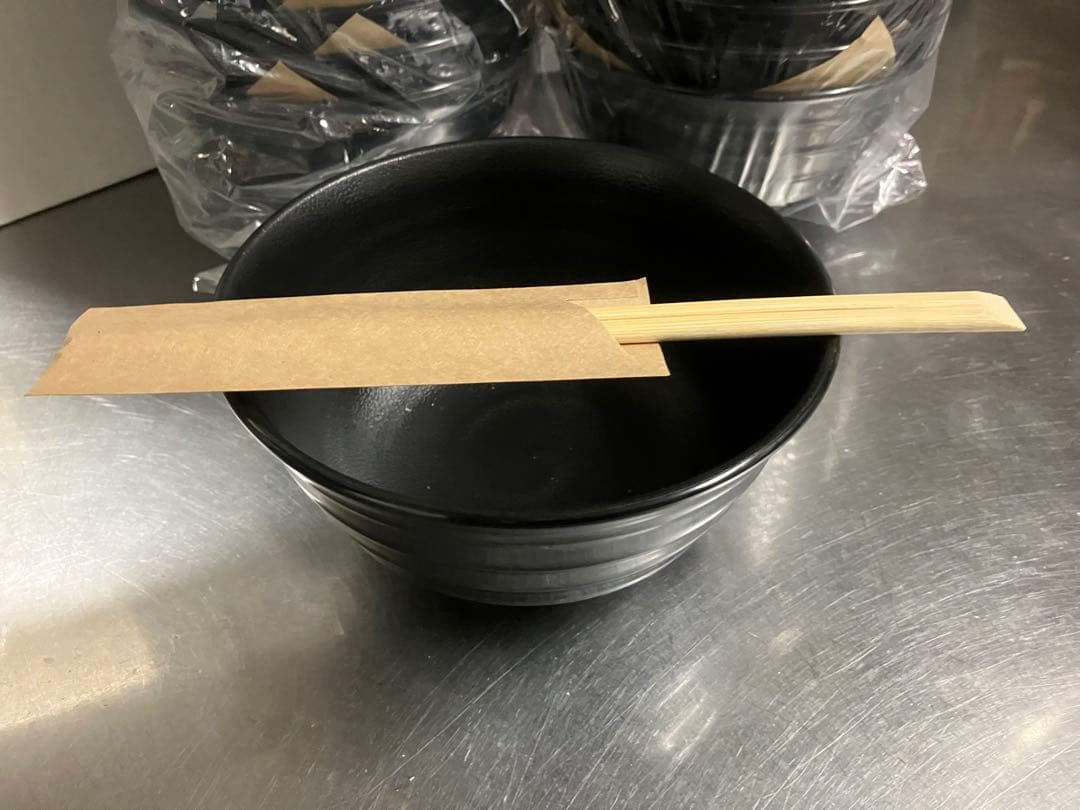 マンネン メラミン食器 小うどん鉢 25個セット 黒 773-B 未使用新品