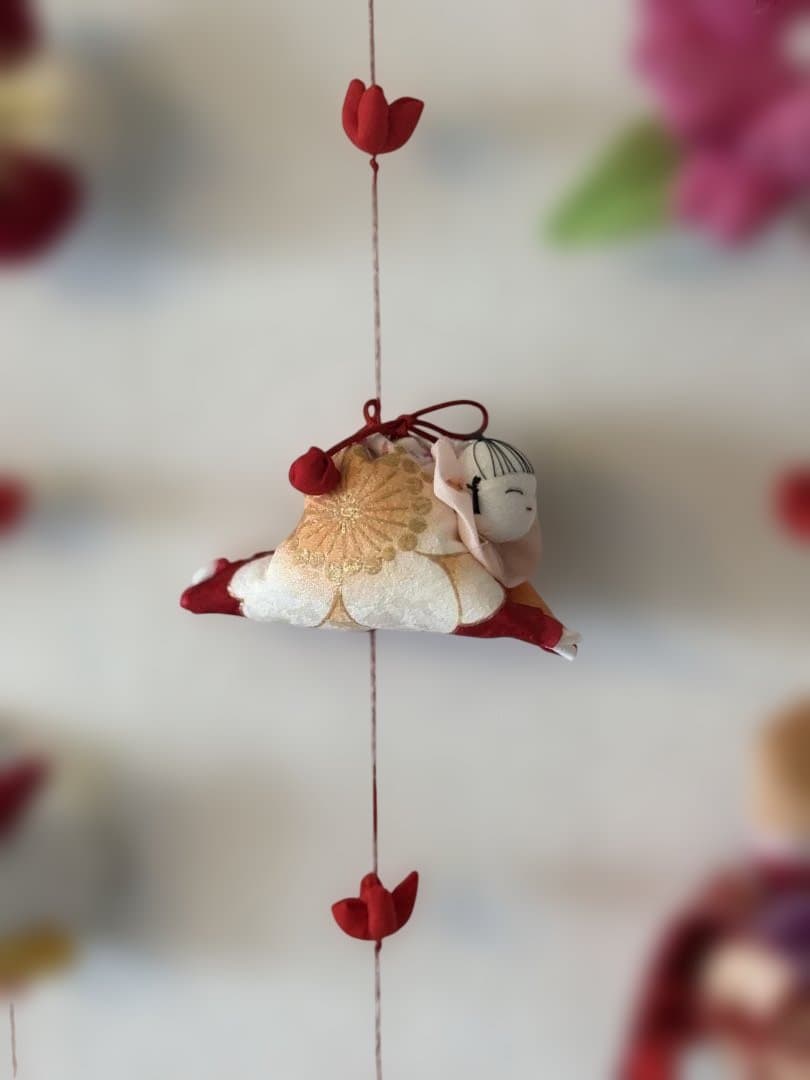 可愛いつるし雛No.193 壁掛けタイプ・ひな祭り・桃の節句・さげもんつるし飾り