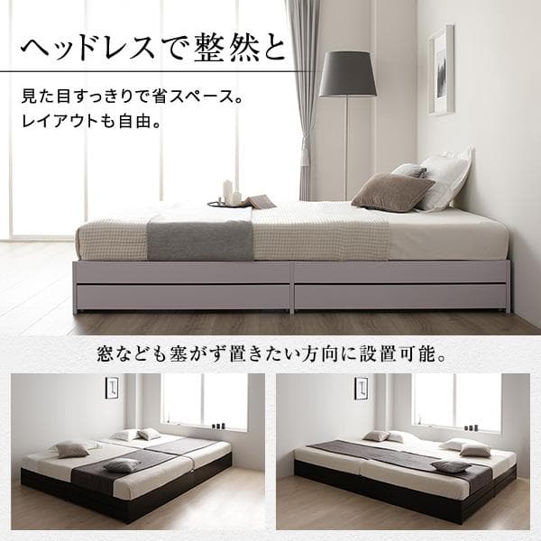 ベッド ホワイト シングル ベッドフレームのみds-2333065