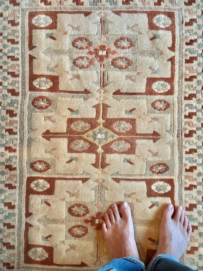 トライバルラグ　ヴィンテージラグ　コーカサス　アゼルバイジャン　クルド族　美品