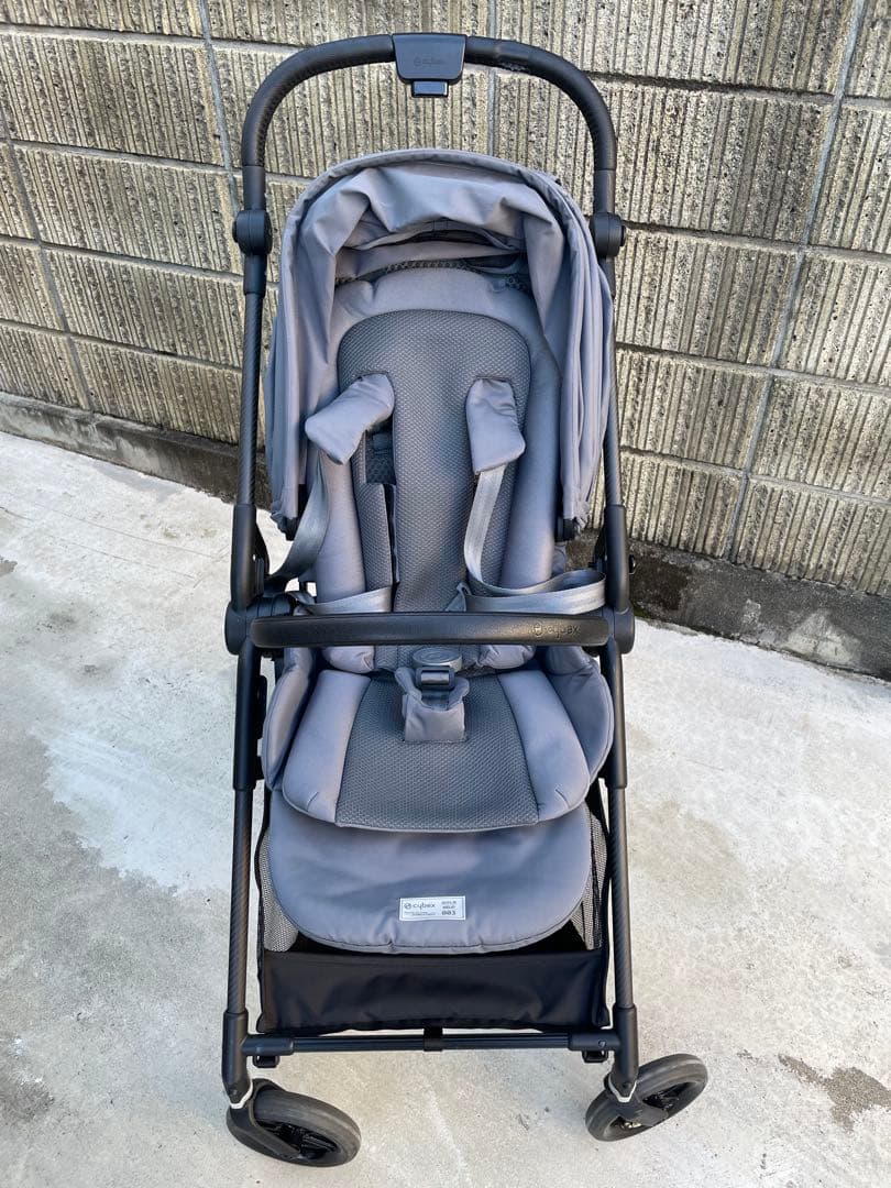 Cybex melio サイベックス メリオ カーボン グレー レインカバー付き