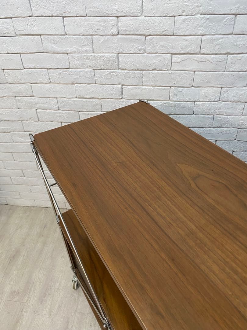 【東京都23区配送無料】無印　スチール　ユニットシェルフ　ウォルナット　棚　収納