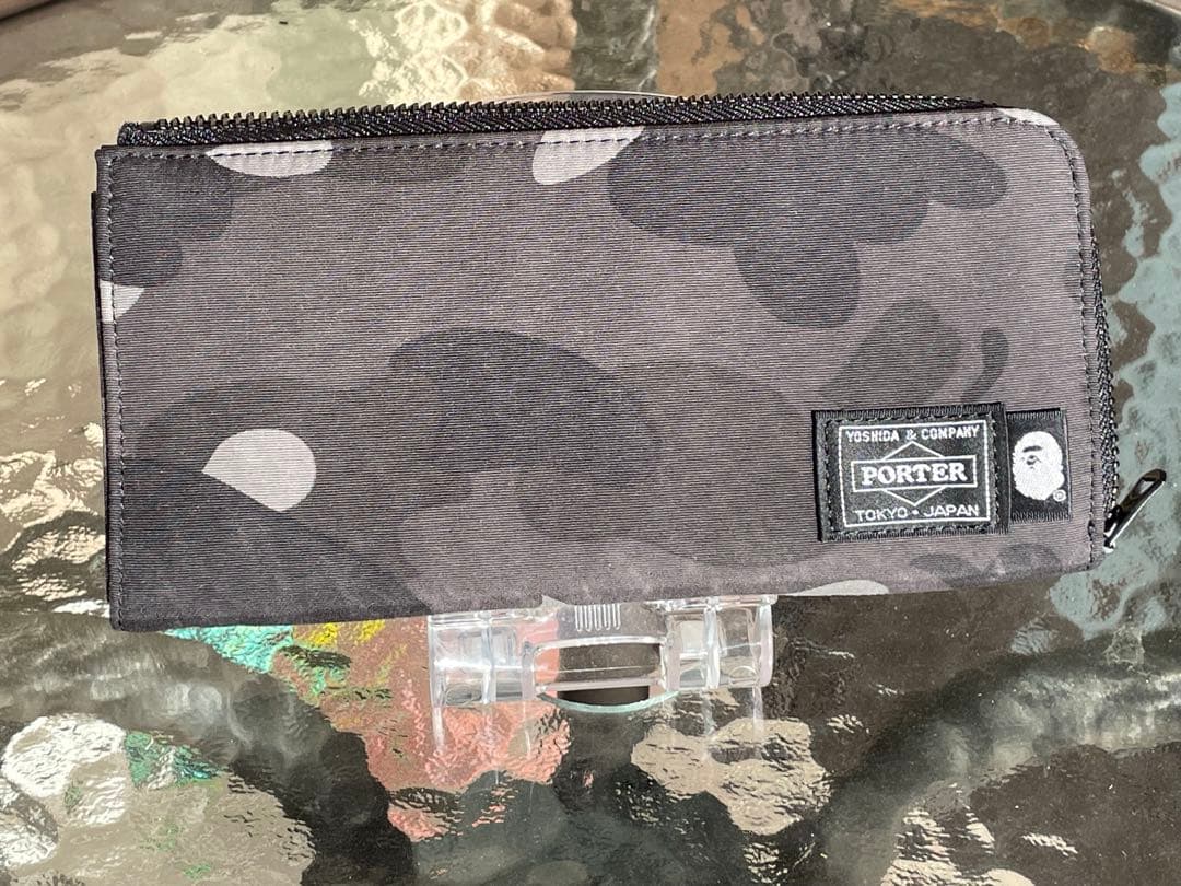 限定完売品　極美品）A BATHING APE×PORTER/カモフラ柄　長財布