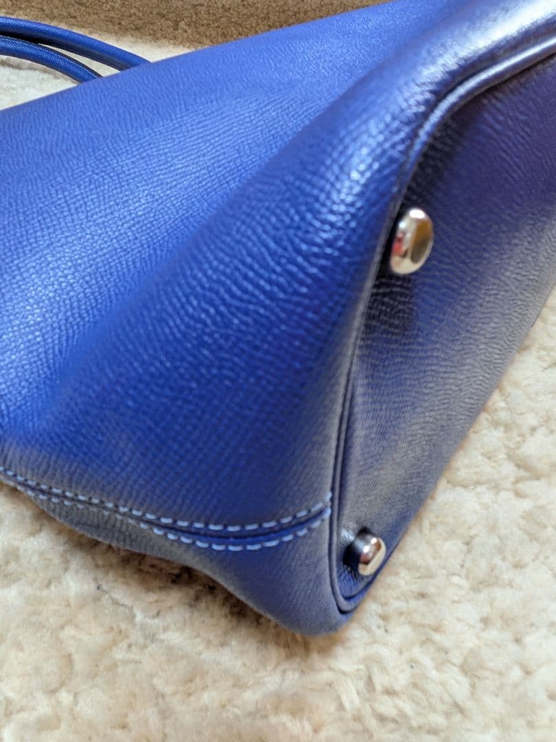 美品☆COACHコーチ ベケット ビジネス トートバッグ スポーツブルー