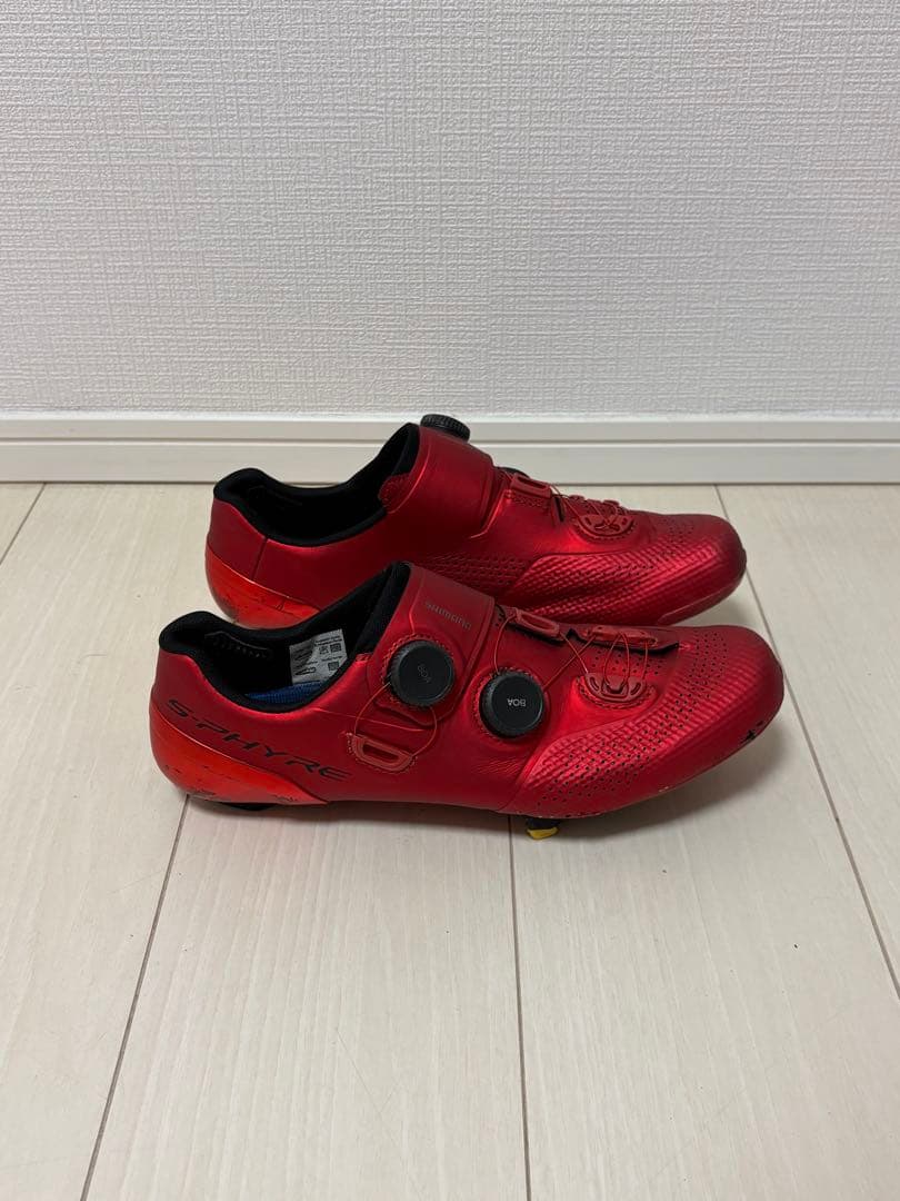 SHIMANO S-PHYRE RC9 SPD-SL ロードシューズ レッド